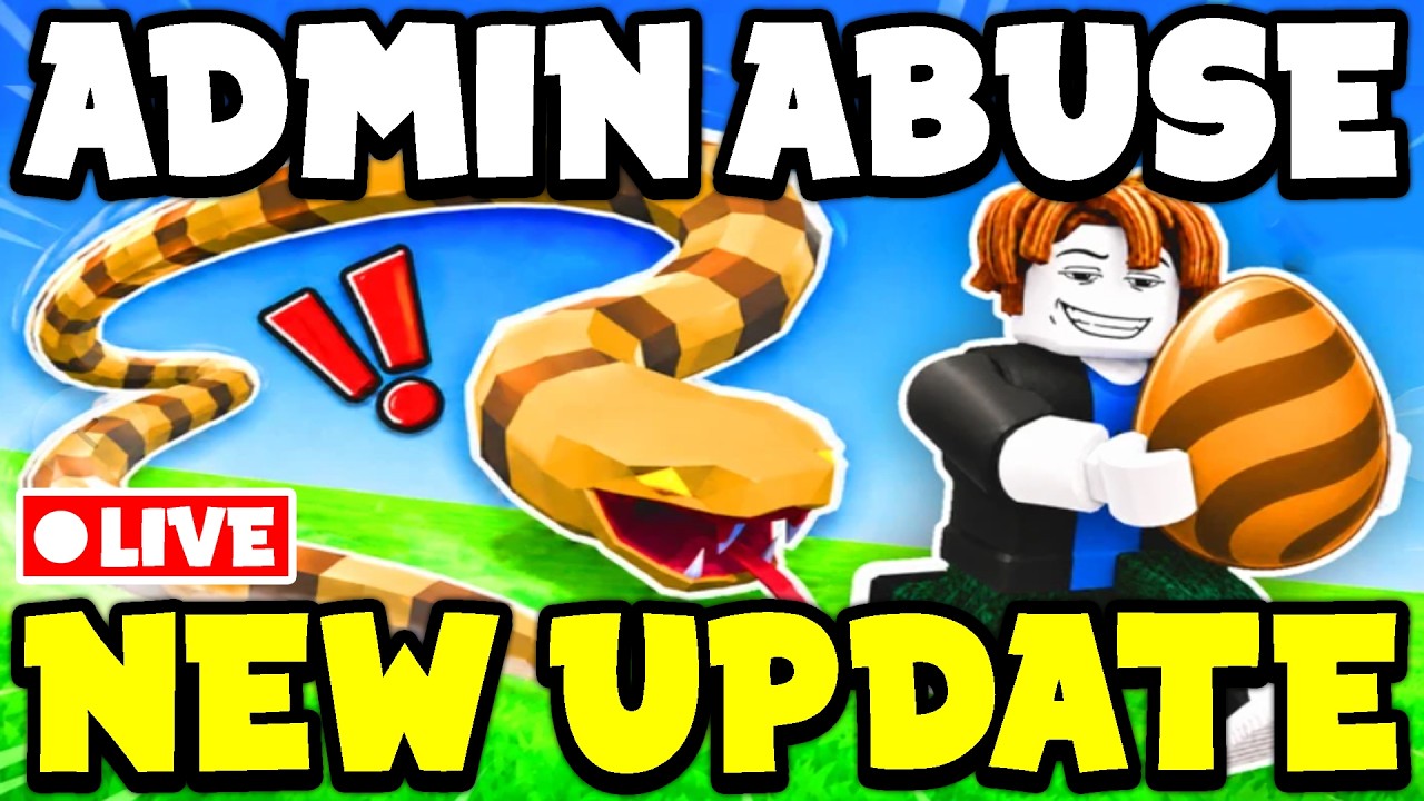 🔴LIVE - NEW UPDATE and ADMIN ABUSE in Steal A Egg Roblox