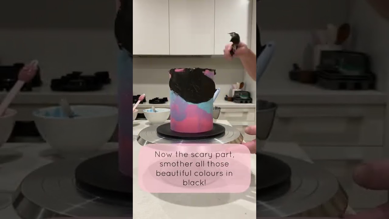 Galaxy cake tutorial