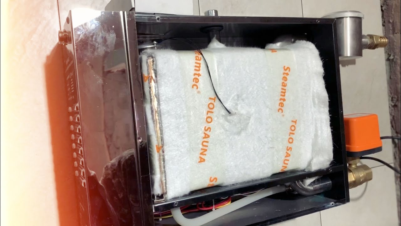 ХАМАМ СВОИМИ РУКАМИ #14 КАК ЗАКРЕПИТЬ ПАРОГЕНЕРАТОР  SteamTec TOLO 60 AIO 6 кВт ✔️️СТРОИТЕЛЬСТВО