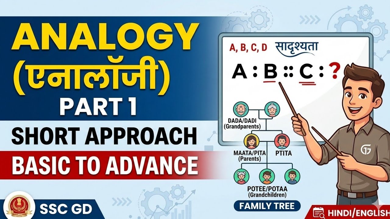 Analogy (एनालॉजी) Part 1 | Short Approach | Basic to Advance Reasoning | SSC GD, UP Police