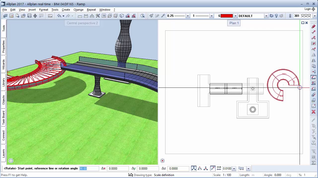 Allplan Ramp for car