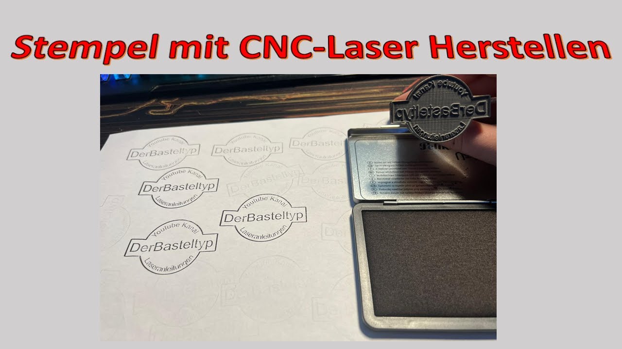 Stempel Herstellung mit Neje A40640 Lasermodul + Heatsink - Lightburn Tutorial