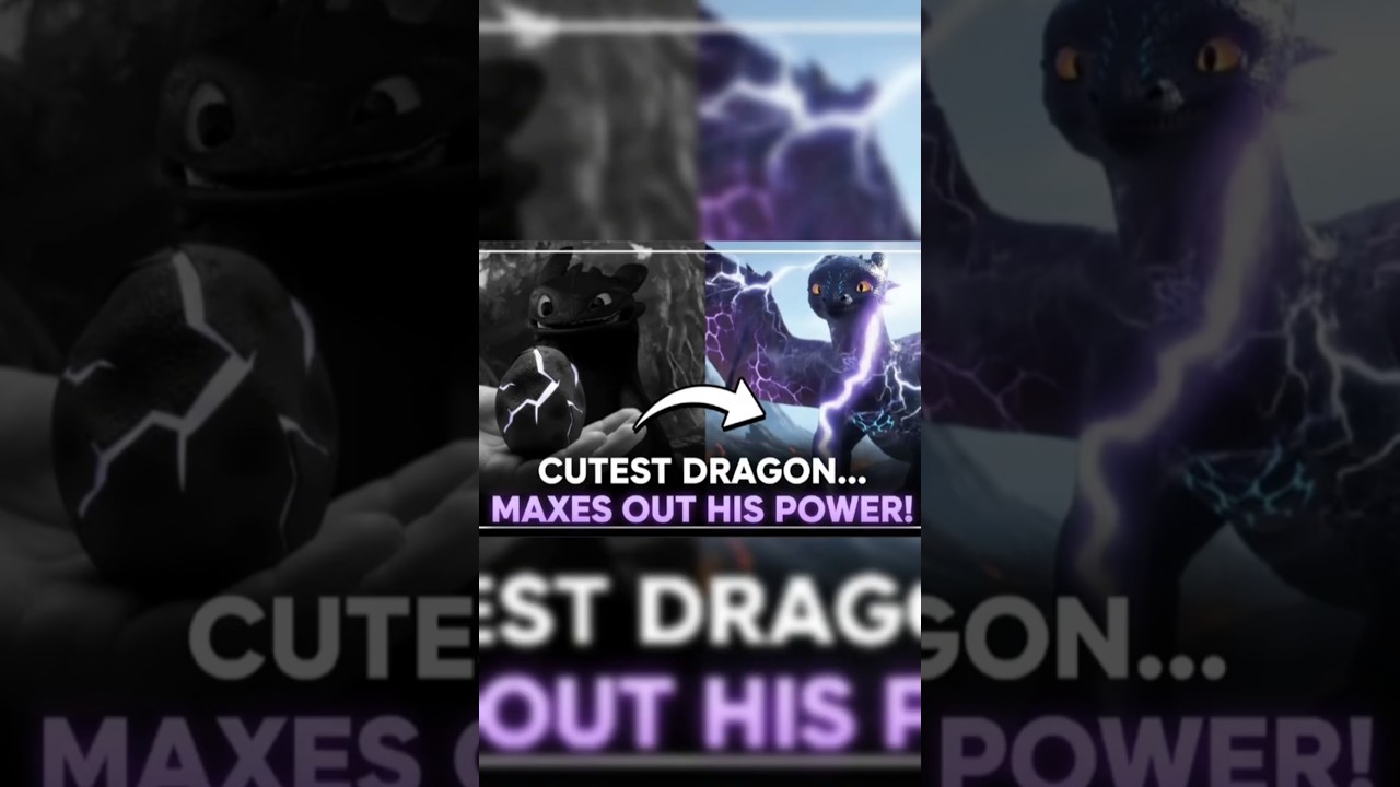 🔥 Toothless Levels 0&ndash;100 Evolution | From Egg to Titan Night Fury! 🔥 #httyd #toothless #shorts