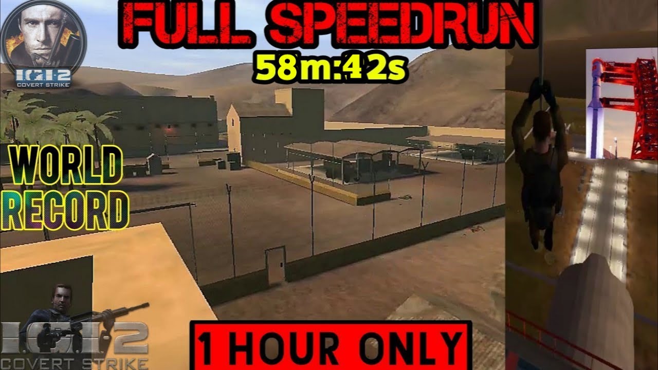 [SpeedRun - 58:42] I.G.I 2 - Covert Strike | Full Game SpeedRUN.