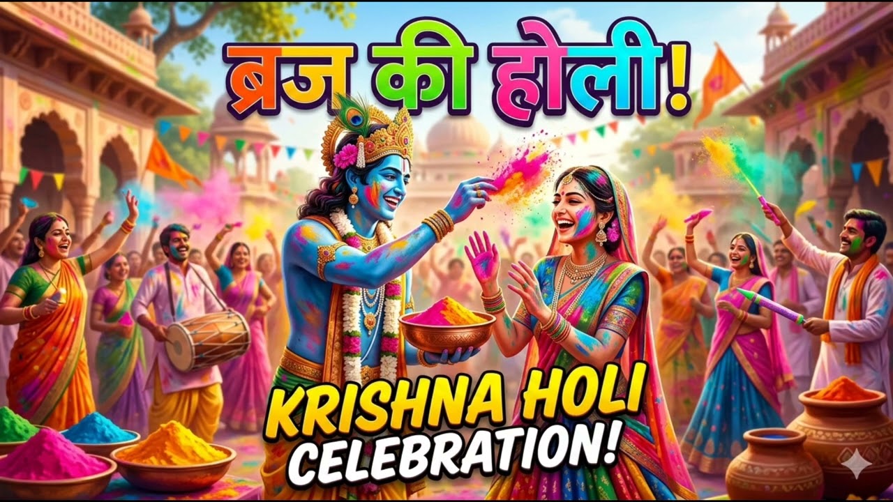 Braj Ki Holi 🌸 | Chhoti Bachi Ki Pyaari Awaaz Mein Krishna Holi Geet! 😍 | Holi 2026