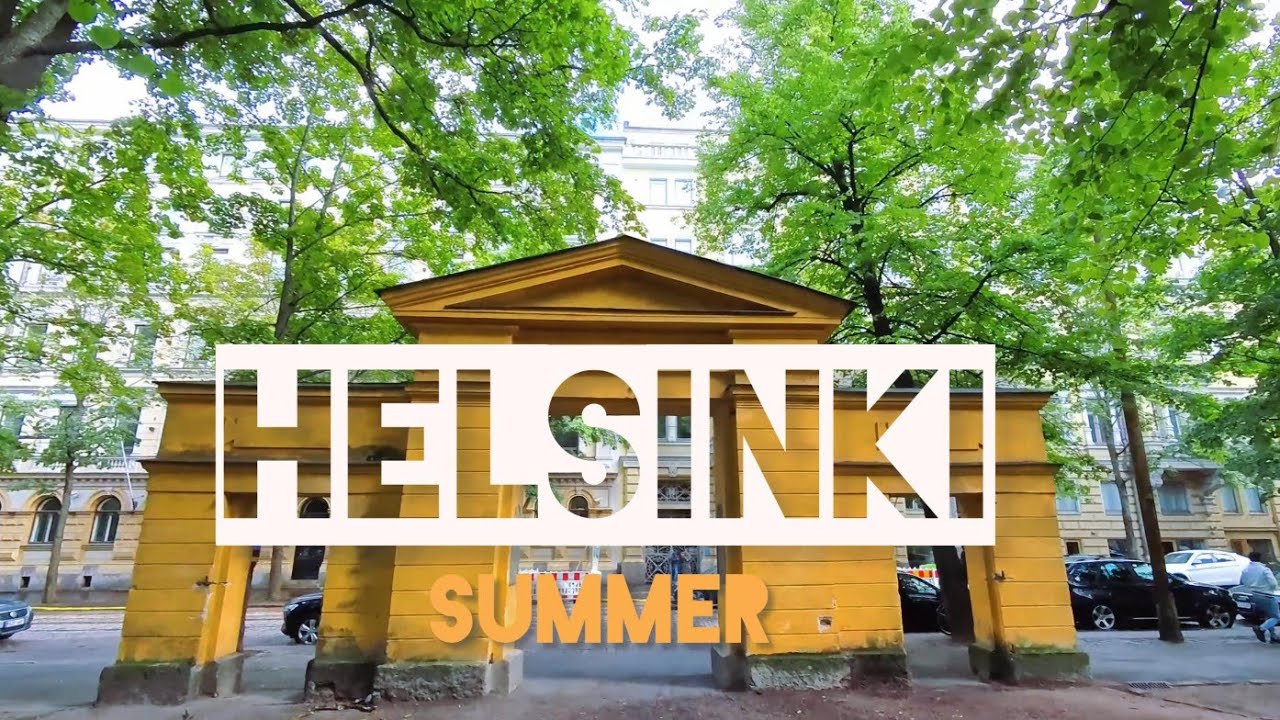 Rainy Summer Walk in Helsinki, Finland | Bulevardi & Sinebrychoff Park (Aug 2025)