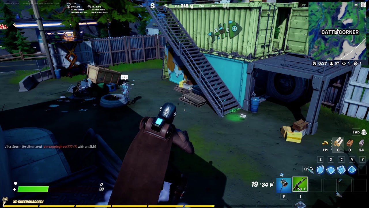 Plant the evidence in catty corner or flush factory All Fortnite Locations