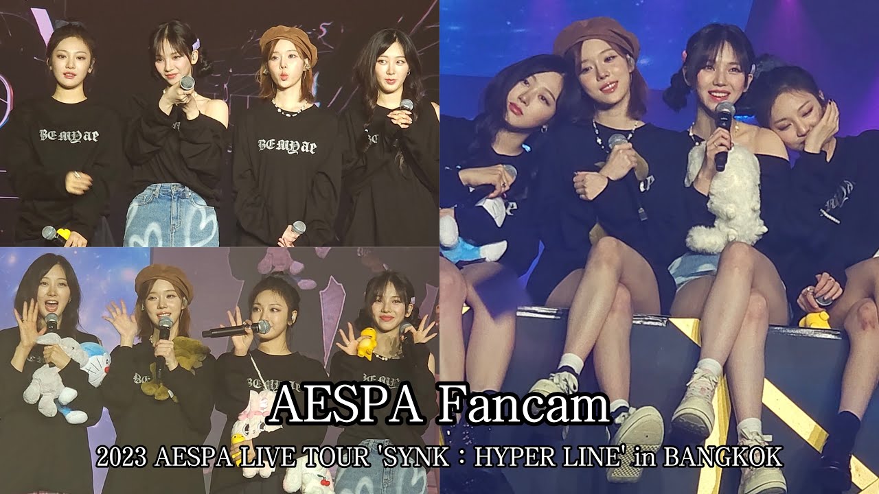 230729 aespa Fancam - 'Til We Meet Again, 소감(感想), ICU, 엔딩(結尾) @2023 Bangkok Concert Day 1
