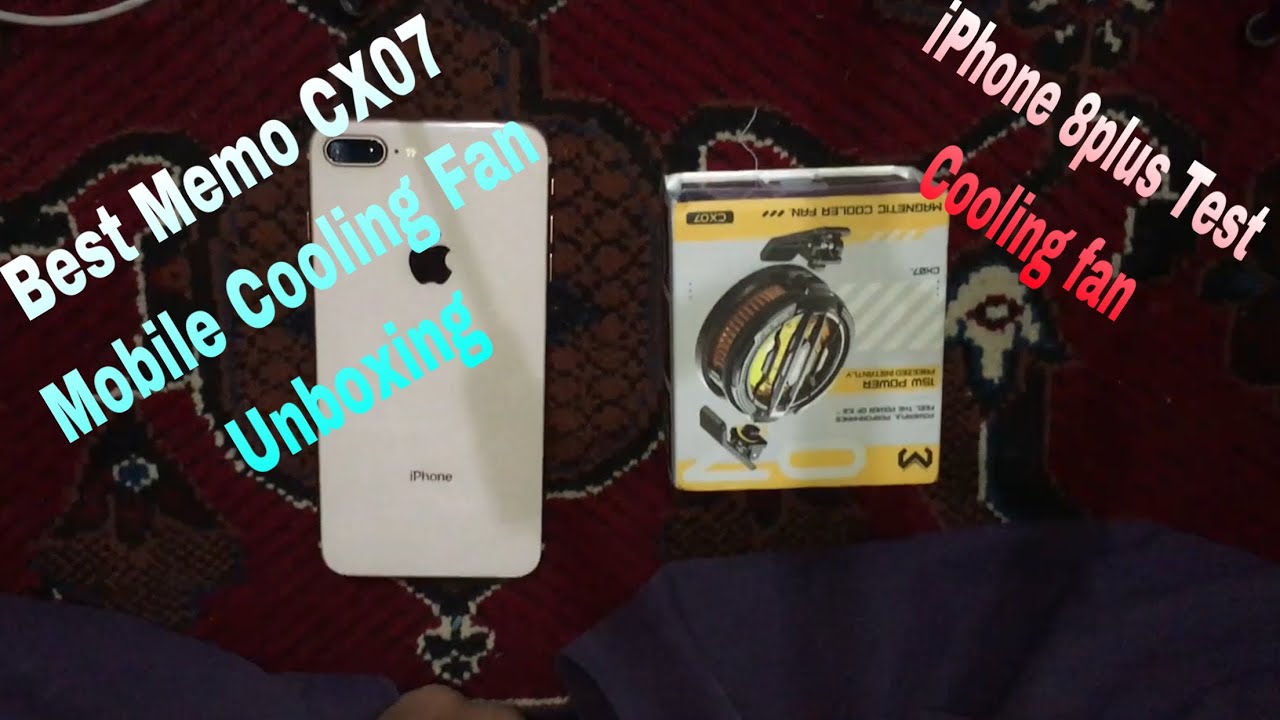 Memo CX07🥶Mobile Cooling Fan ❤️Unboxing 😎 IPhone 8plus test 2024😱 best cooling fan 🔥