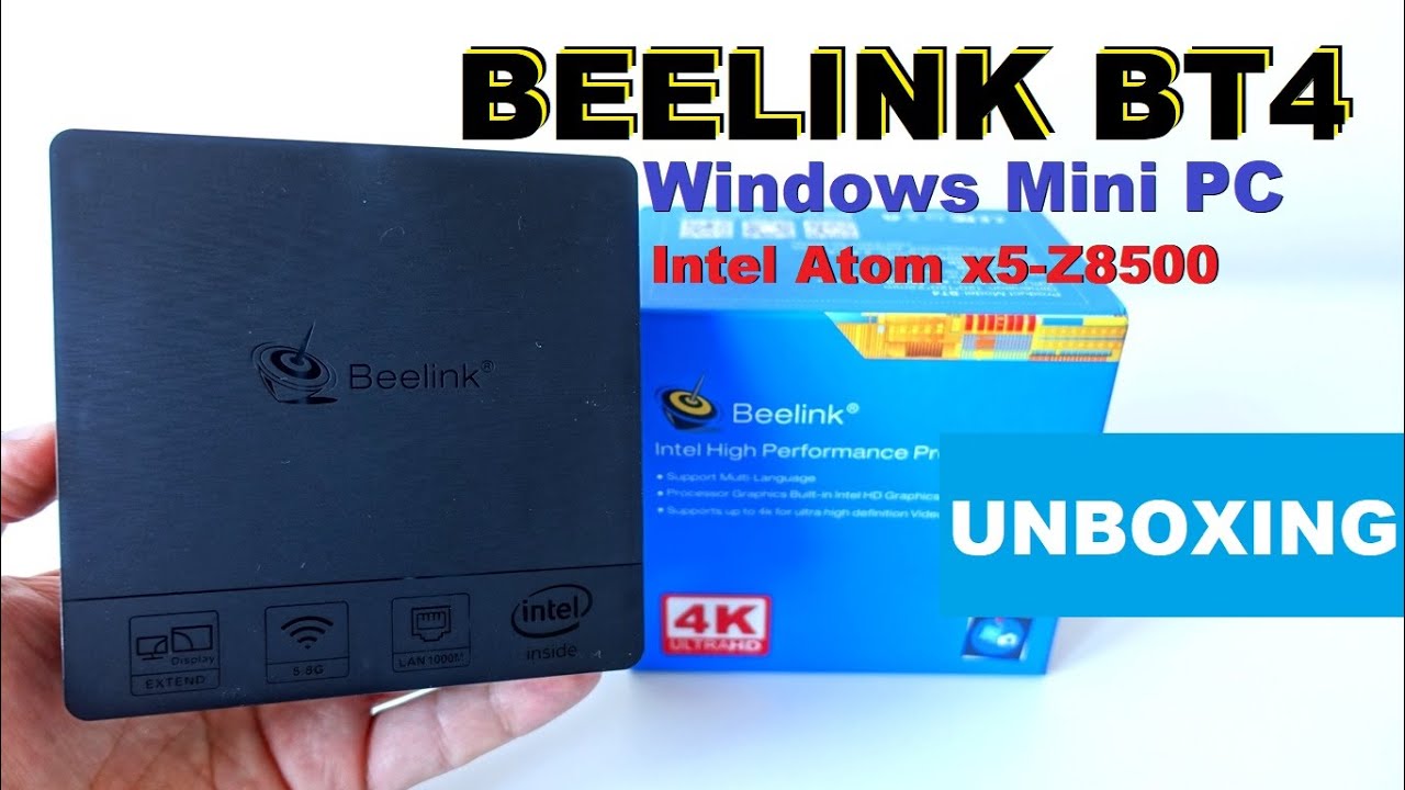 Beelink BT4 Mini PC powered by Intel Atom X5-Z8500 Unboxing (Video)