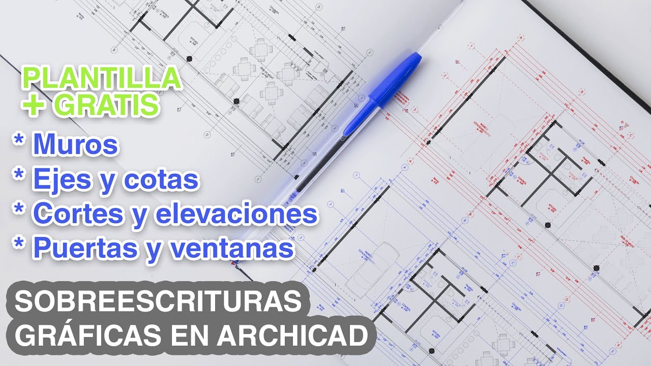 COMO HACER SOBRE-ESCRITURAS GRÁFICAS EN ARCHICAD | RECURSOS + PLANTILLA 😲GRATIS !!! ✅✅