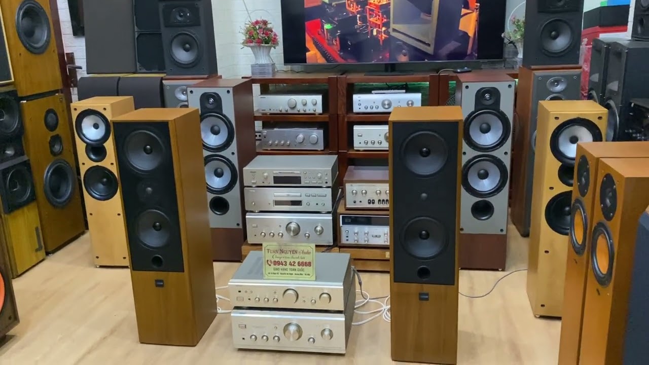 Loa cây Canton đến từ đức rất đẹp , chơi nhạc bolero, guitar, nhạc cổ điện, country .. rất hay.