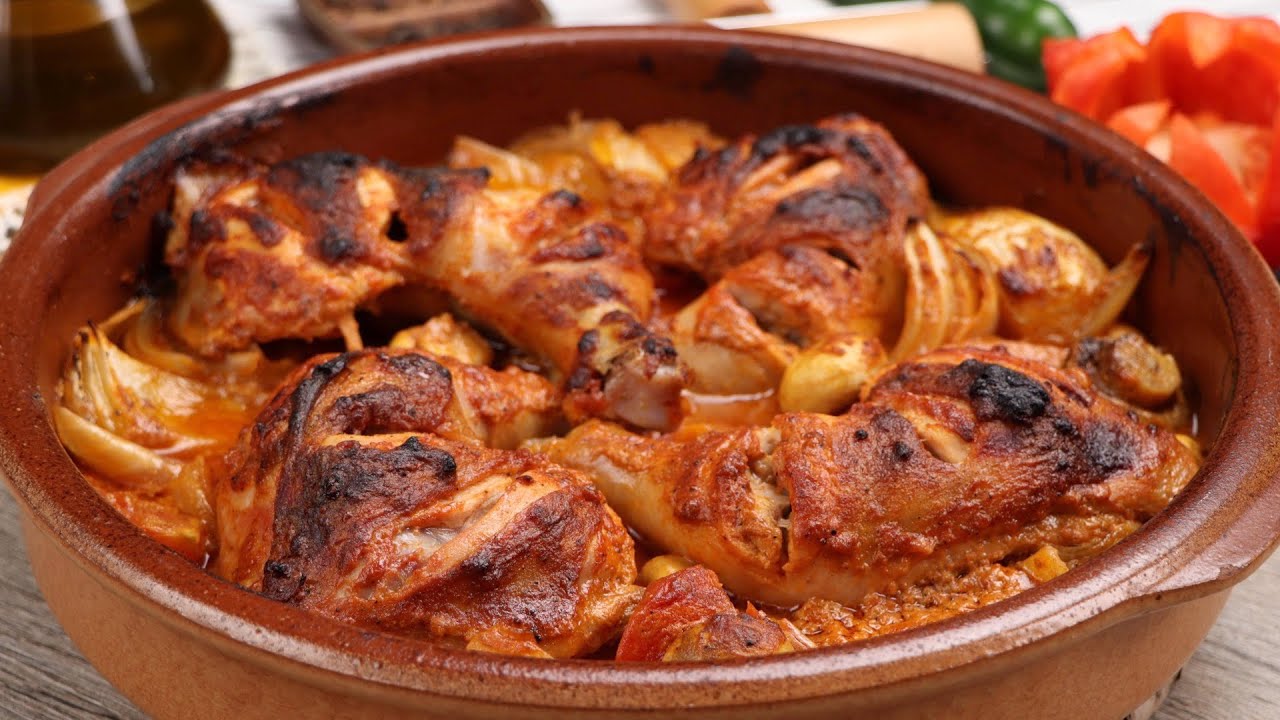 من أطيب وجبات الغداء الي ممكن تحضروها بأفخاذ الدجاج ، طبق شهي شكلاً ولوناً وطعماً 😍