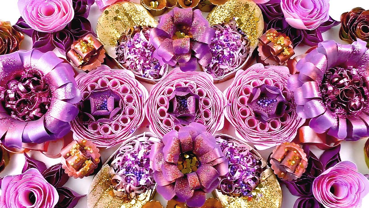 ASMR soap boxes with glitter. Crushing crunchy soap roses, balls, flowers and chains. Best asmr!