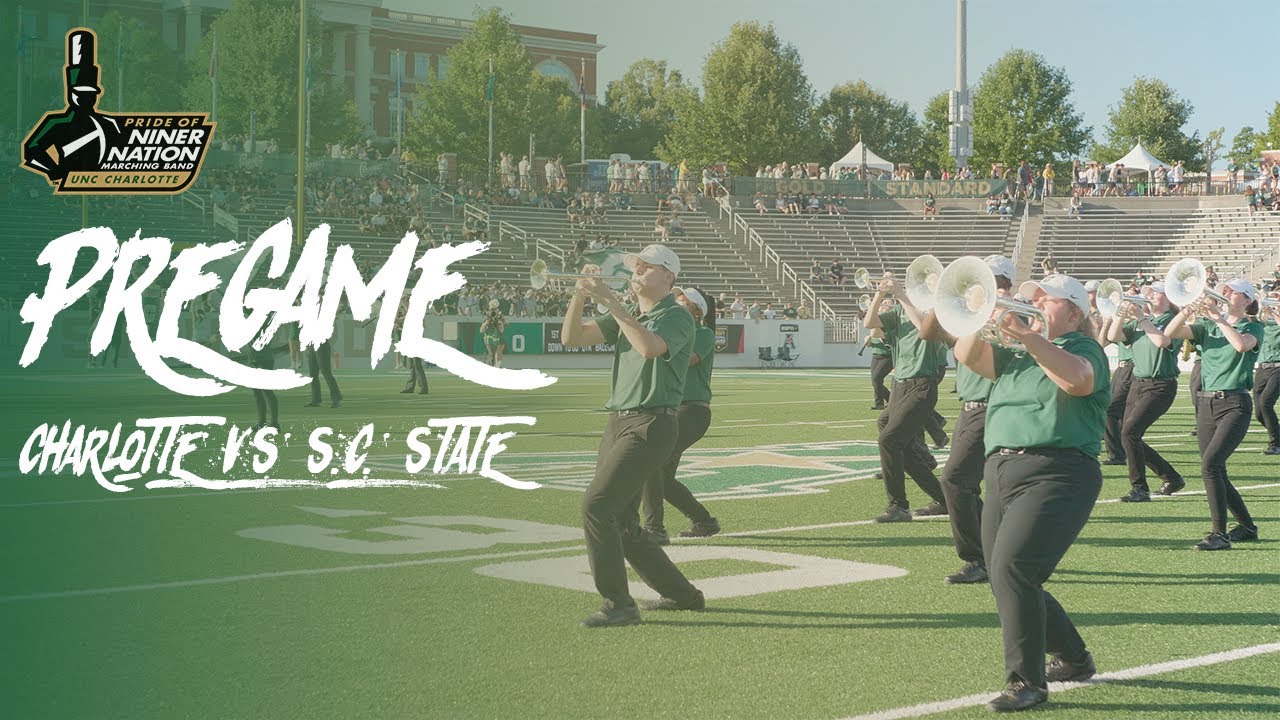 The Pride of Niner Nation Marching Band 2023 | Pregame | Charlotte vs S.C. State