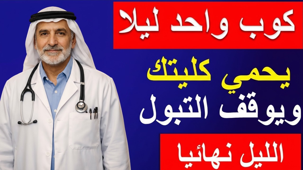 ⚠️ اشرب هذا المشروب قبل النوم ولن تستيقظ للتبول ليلاً! حماية للكلى ونوم عميق من أول ليلة