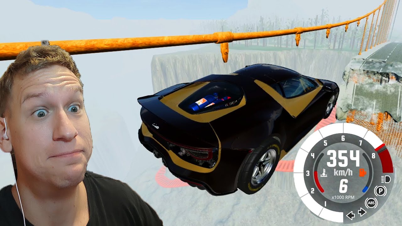 350 Km/H PROTI MOSTU | BeamNG.Drive
