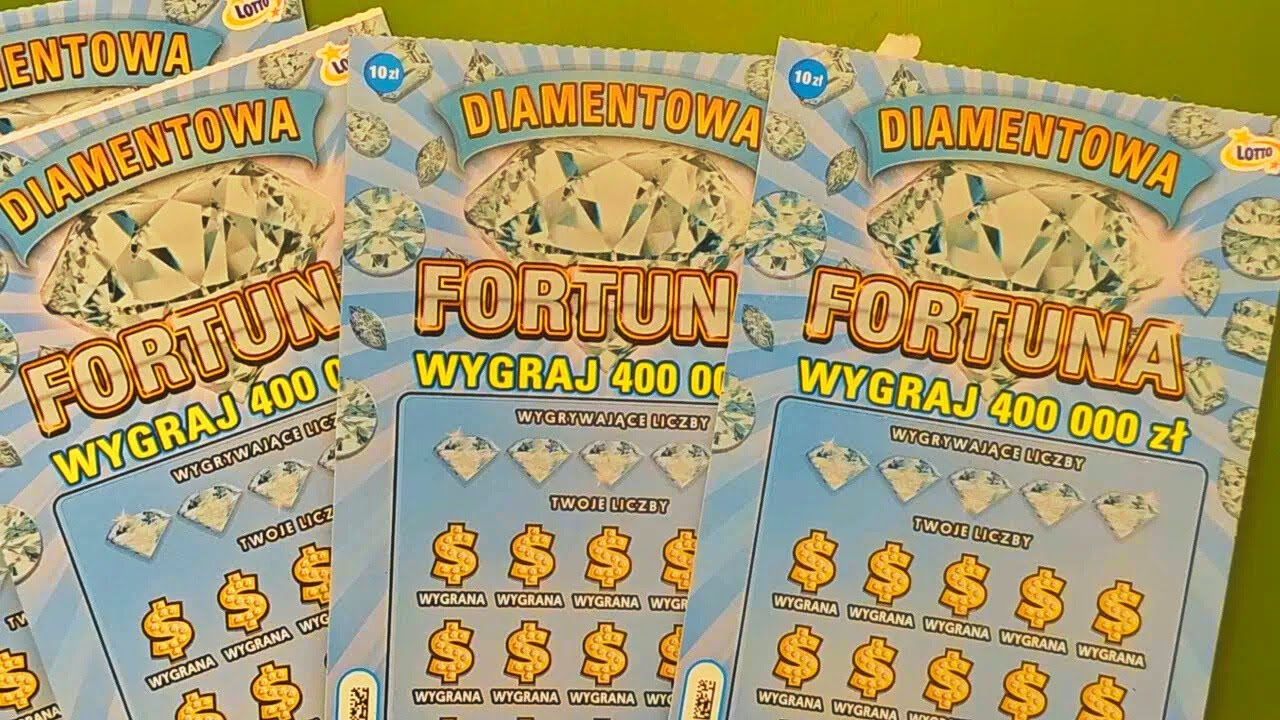 Zdrapki Lotto 🎲 DIAMENTOWA FORTUNA #0763 - PREMIERA - 5 zdrapek