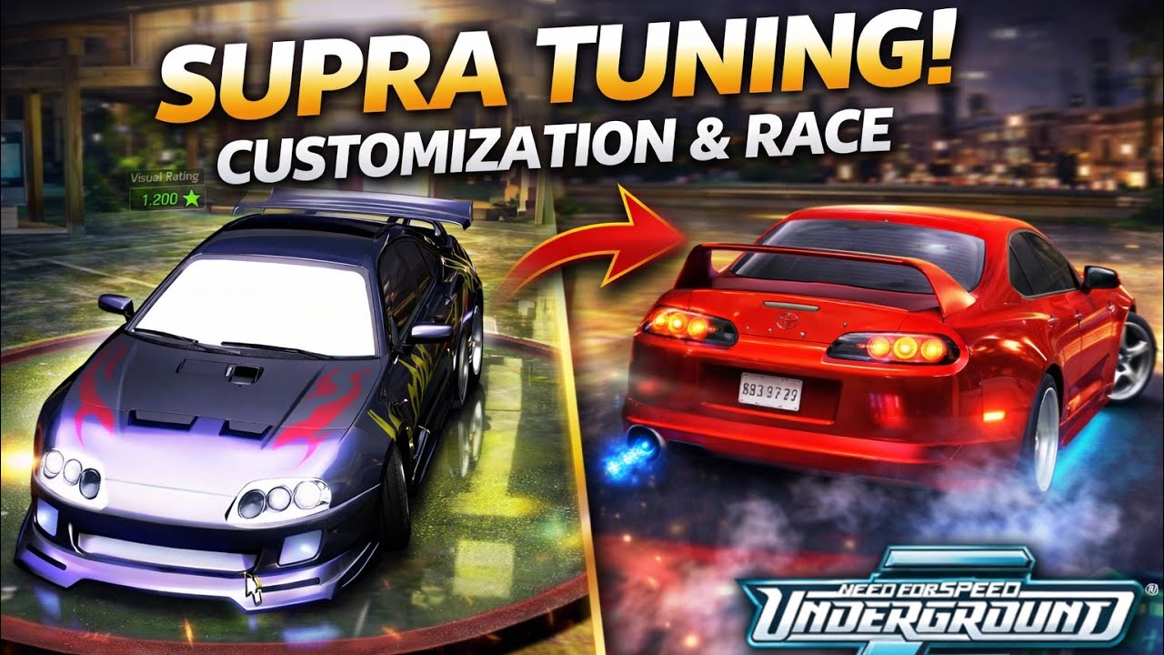 NFS Underground 2 - Customization, Tuning and Race Toyota Supra