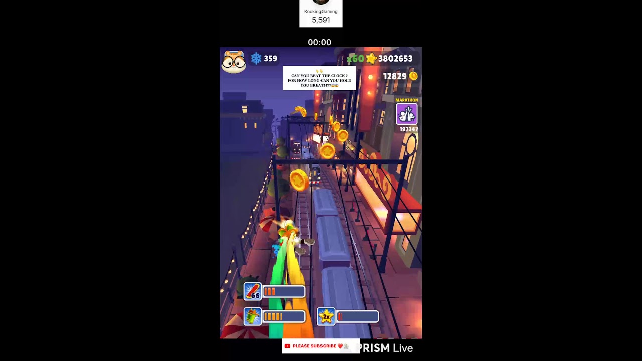 SUBWAY SURFER ENDING. LIVE RECORDING SUBWAY SURFER END
