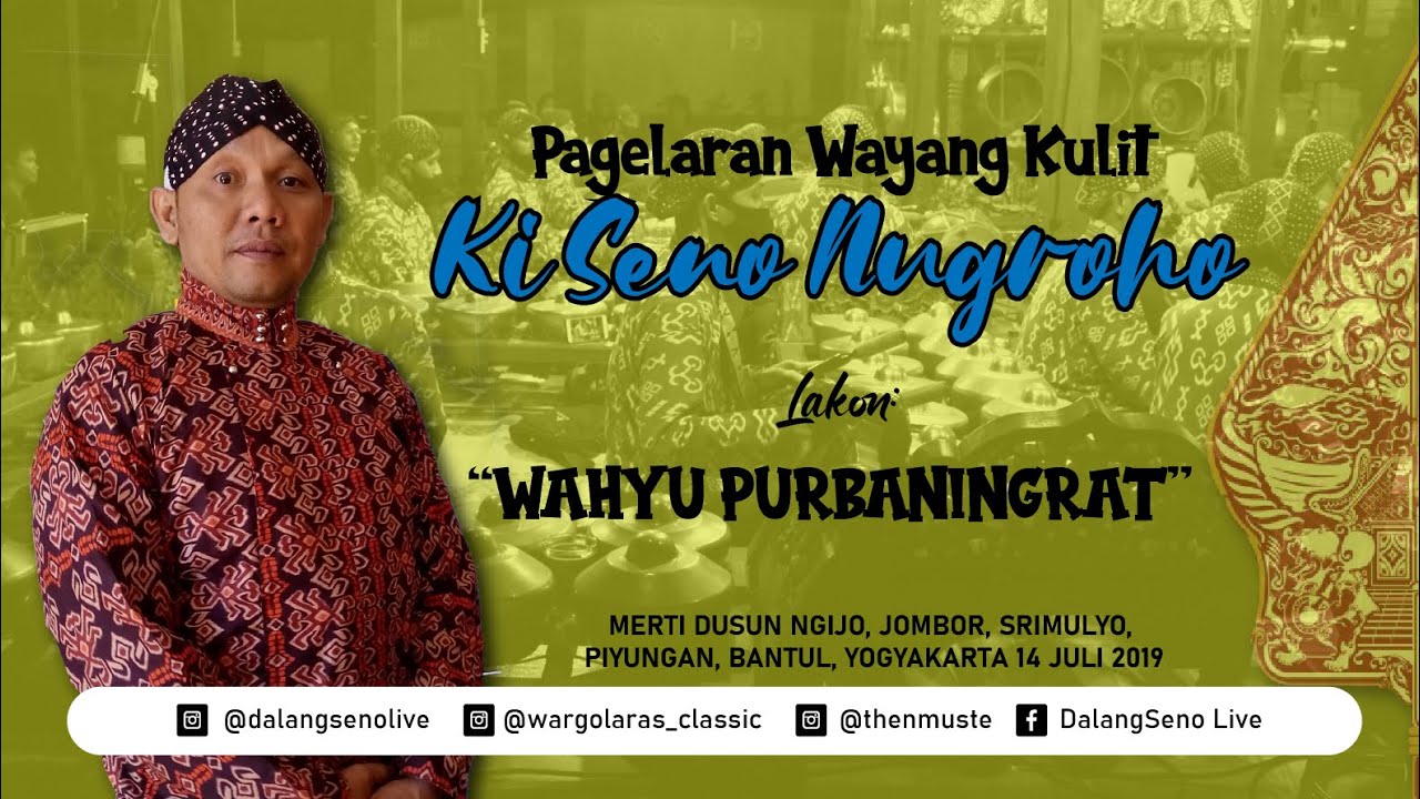 #LiveStreaming KI SENO NUGROHO - WAHYU PURBANINGRAT