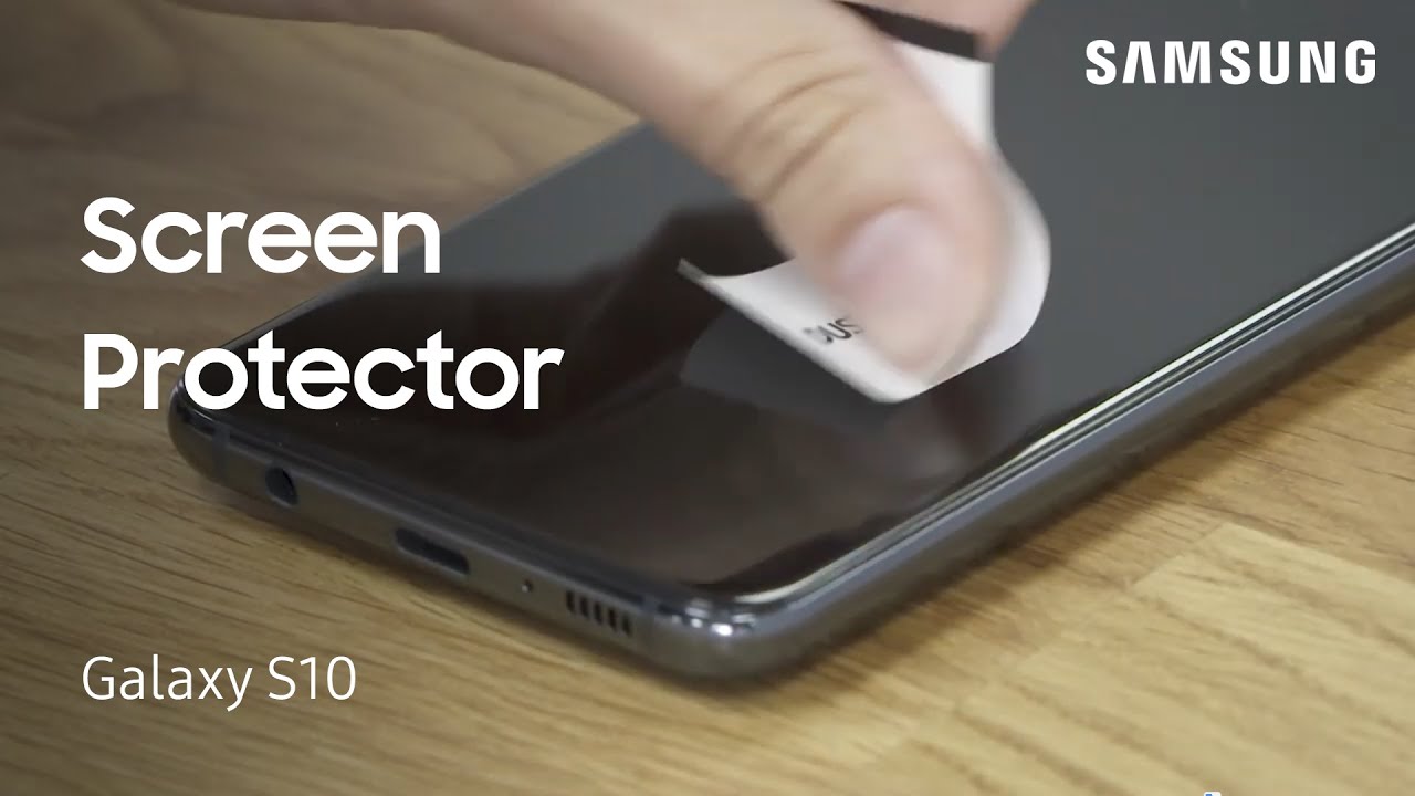 Замена защитной пленки на Galaxy S10 | Samsung US