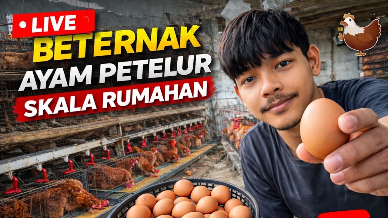 irl stream berternak ayam petelur skala rumahan