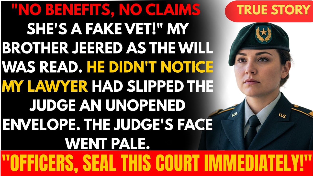 My Brother Mocked My Service in Court — Until the Judge’s Command Changed Everything...
