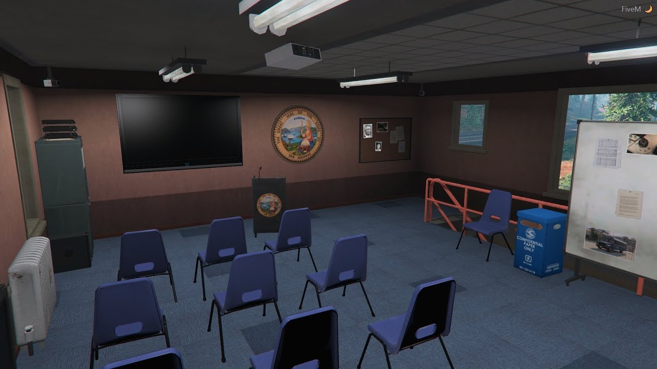 GTA V MLO Open Interior Sheriff Dept v1 Paleto Bay Overview by UncleJust