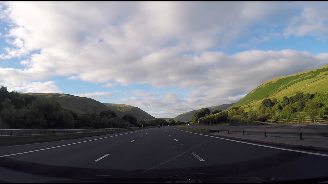 Driving from Edinburgh through Scotland to London