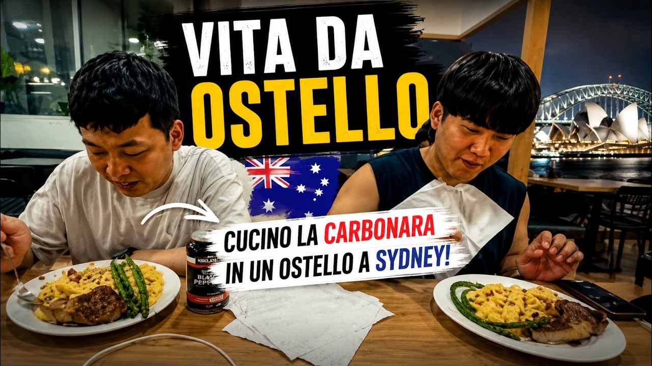 VITA DA OSTELLO: Cucino la CARBONARA in un ostello a Sydney!