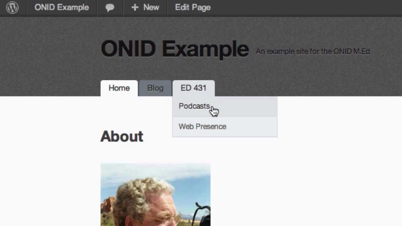 Creating child pages in Wordpress