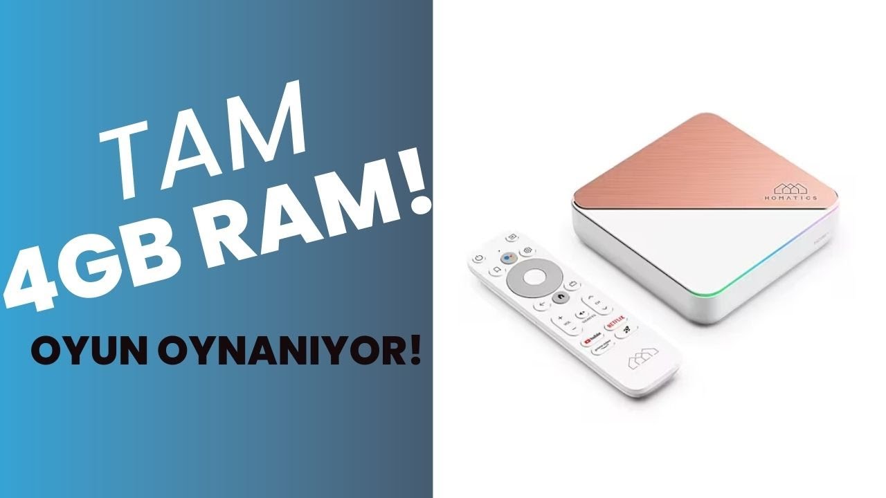 OYUN BİLE OYNANIYOR | Homatics Box R 4k Plus Orjinal Lisanslı Android Tv Box İncelemesi