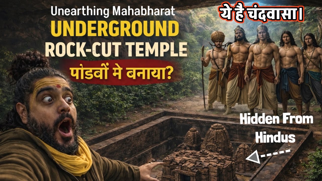 5000 Year Old Underground Rock Cut Temple of Pandavas || Dharmrajeshwar || #unearthingmahabharat 