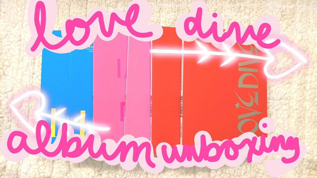 💘 ☁️IVE Love Dive Album Unboxing (+mmt pobs!)☁️ 💘