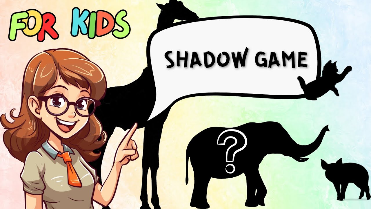 Guess the Shadow! 🐶 Fun Animal Quiz for Kids | Shadow Riddles #1
