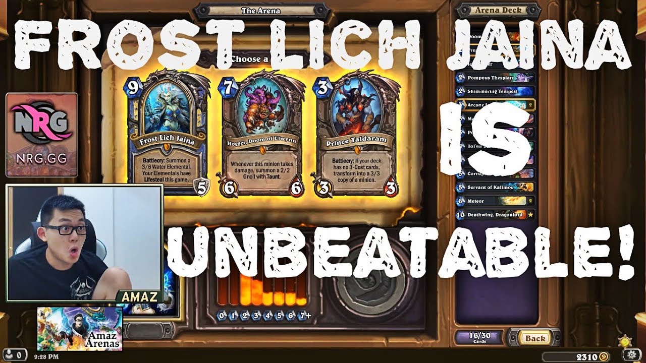 Hearthstone Arena - [Amaz] 12 wins or EleGiggle!