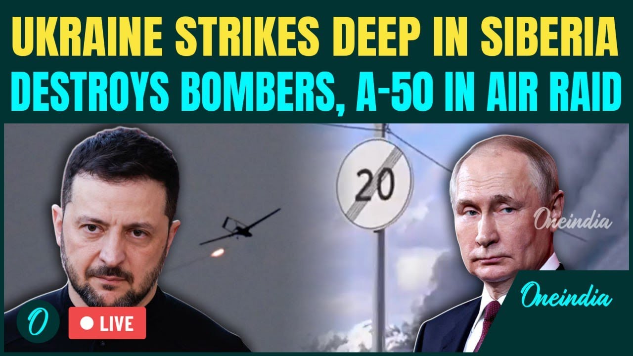 Siberia LIVE: Ukraine Hits Russian Airbase With Drones | 40+ Warplanes Destroyed in Deep Strike