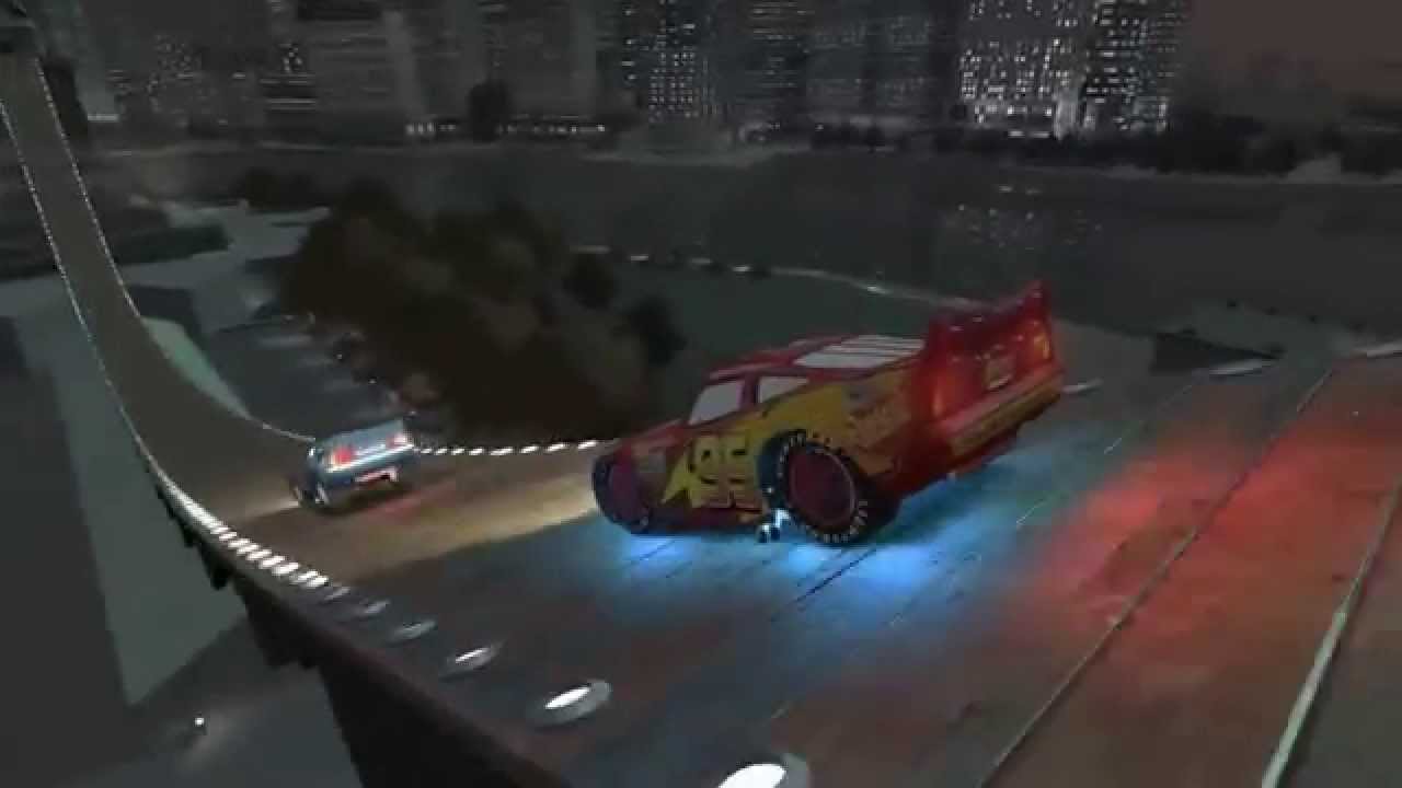 Happiness Ramp v2 Lightning McQueen VS Dinoco Disney cars Κεραυνός Μακουίν Молния Маккуин