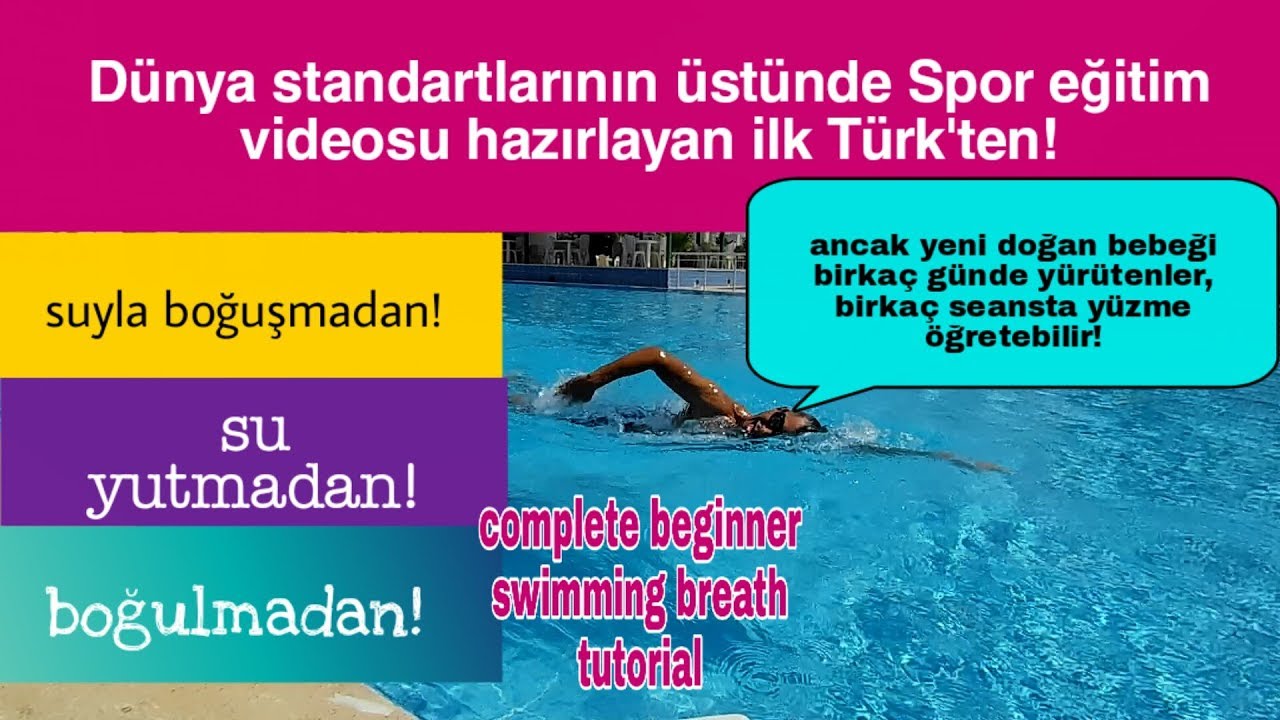 Serbest Stil Yüzmede nefes alma verme tekniği nasıl öğrenilir | yüzerken nefes nasıl alınır verilir