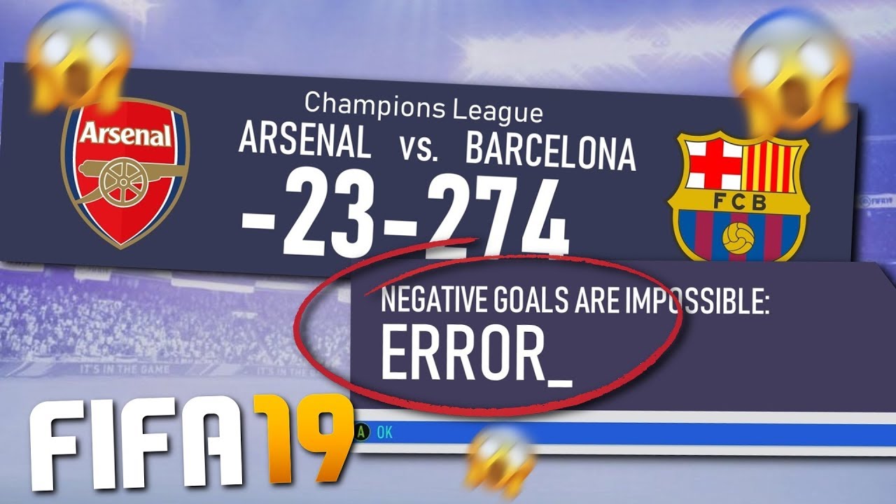 WHAT IF YOU COULD SCORE NEGATIVE GOALS ON FIFA 19?