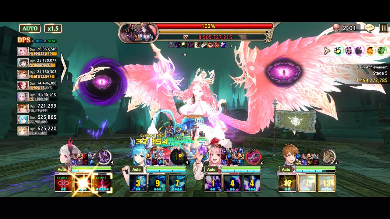 King's Raid World Boss - Xanadus (no commentary)
