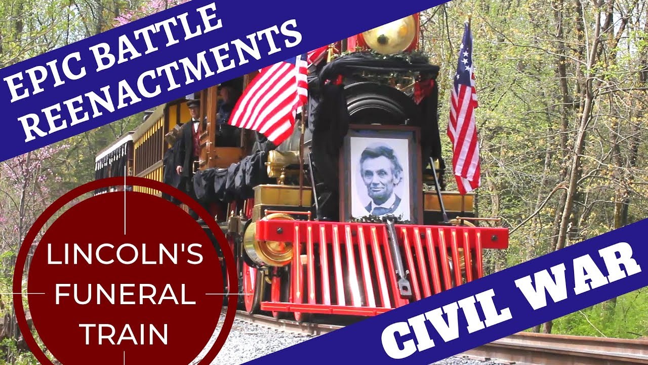 Epic Civil War Reenactment -- Lincoln's Funeral Train