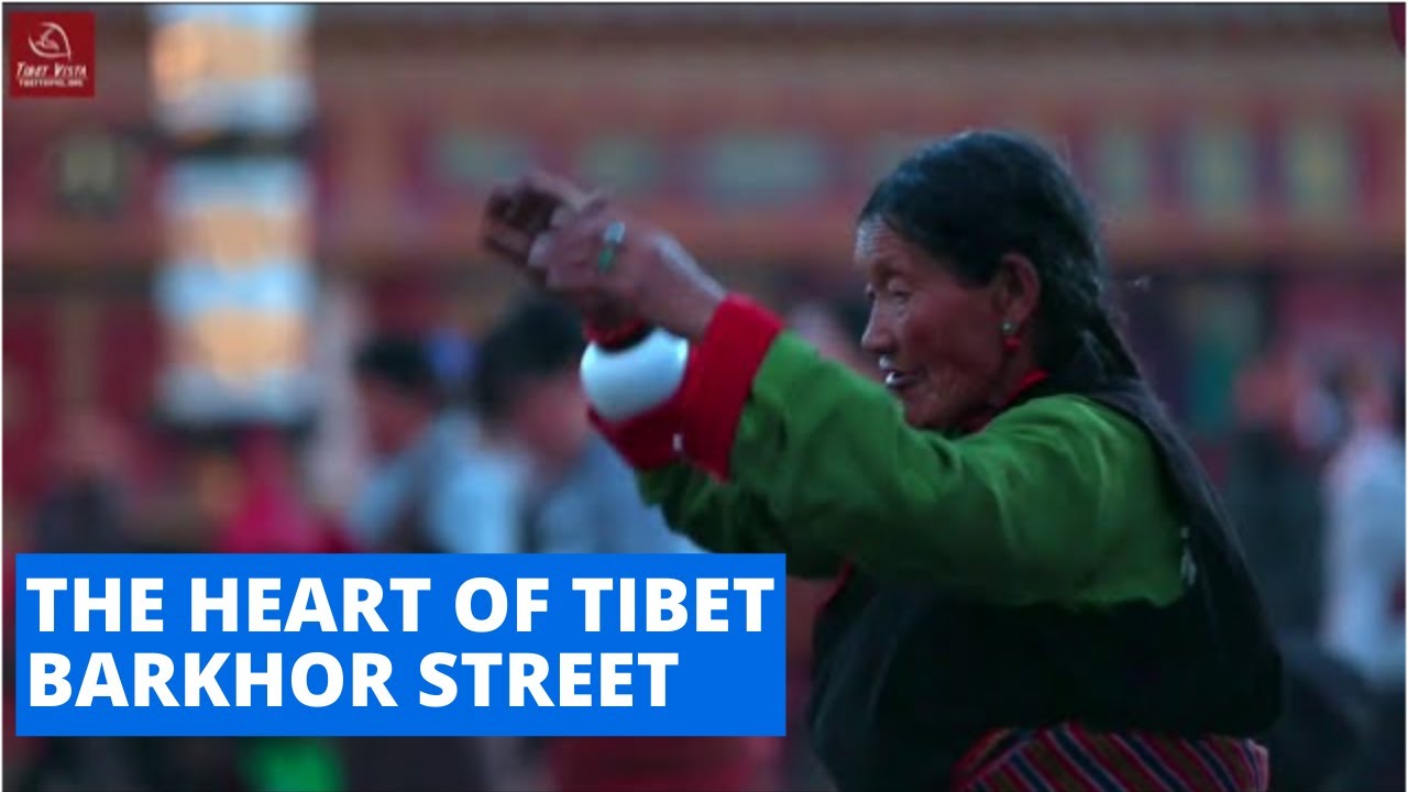 4K Barkhor Street Walk: for Tourist, It's a Shopping Street; For We Locals, We do Kora Here Daily