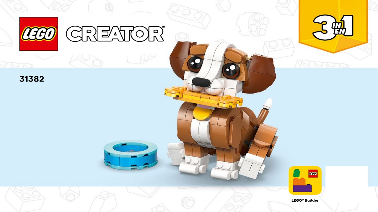 LEGO Instructions - Creator - 31382 - Playful Puppy - 3 in 1 (Book 1)