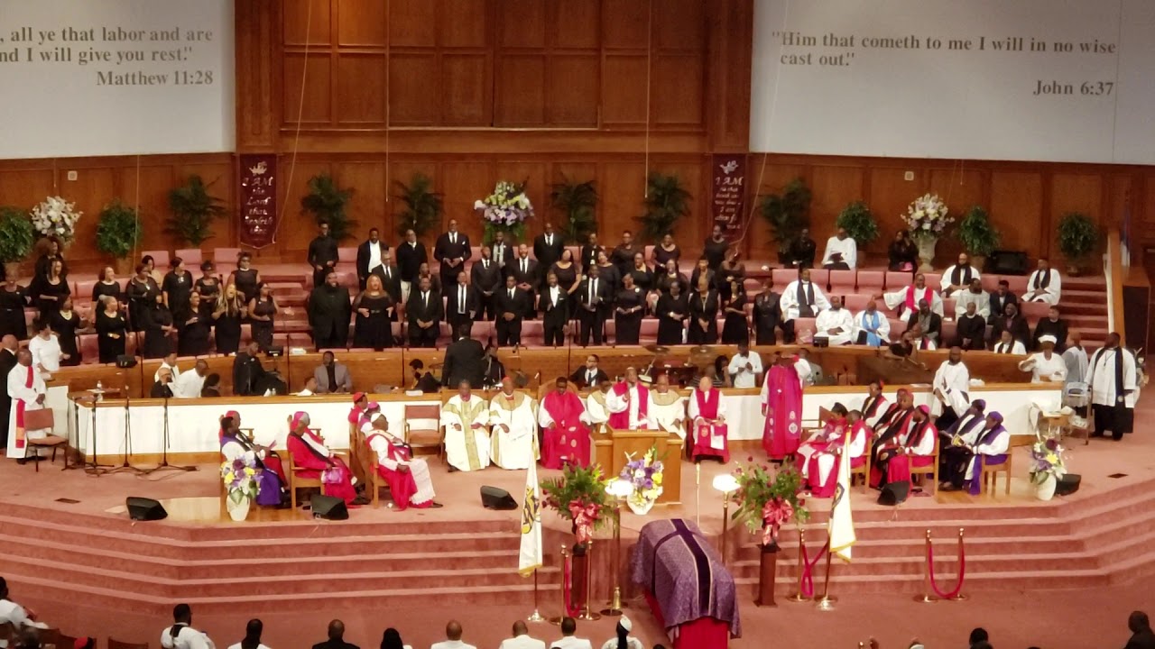 Bishop Bruce Parham sings 