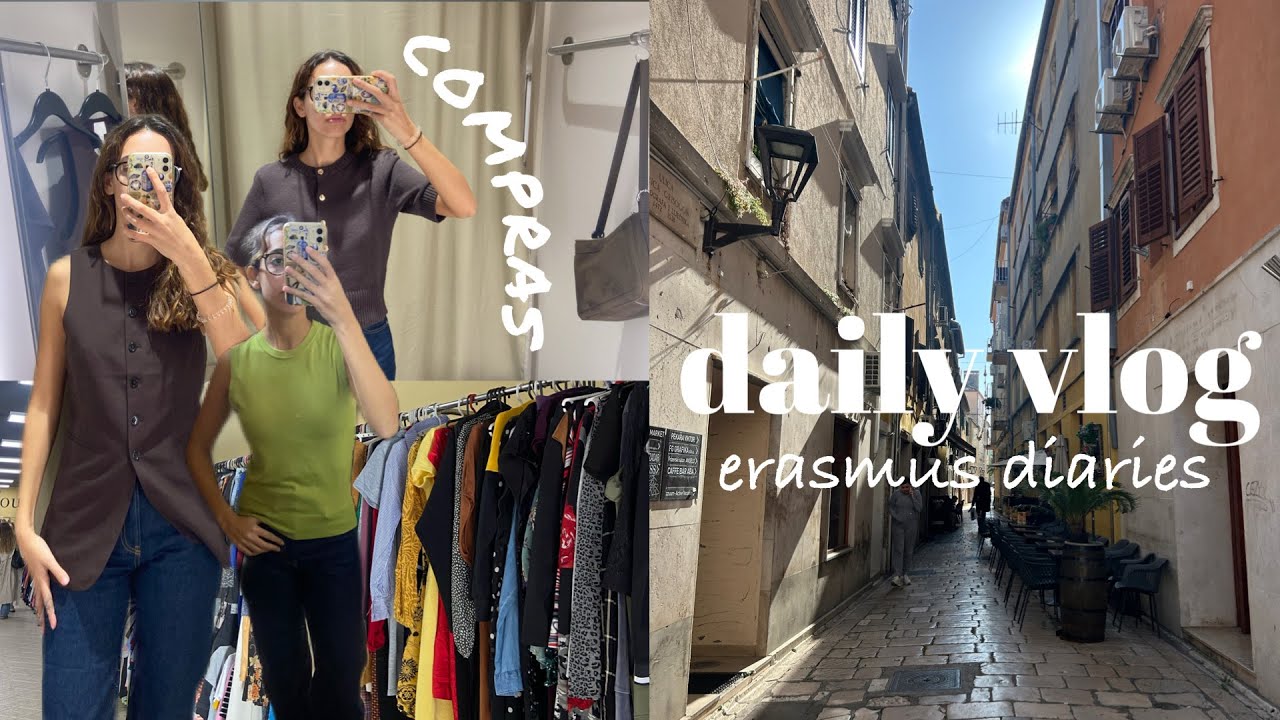 daily vlog: uma manhã de compras, loja em 2ª mão e aulas | Erasmus diaries