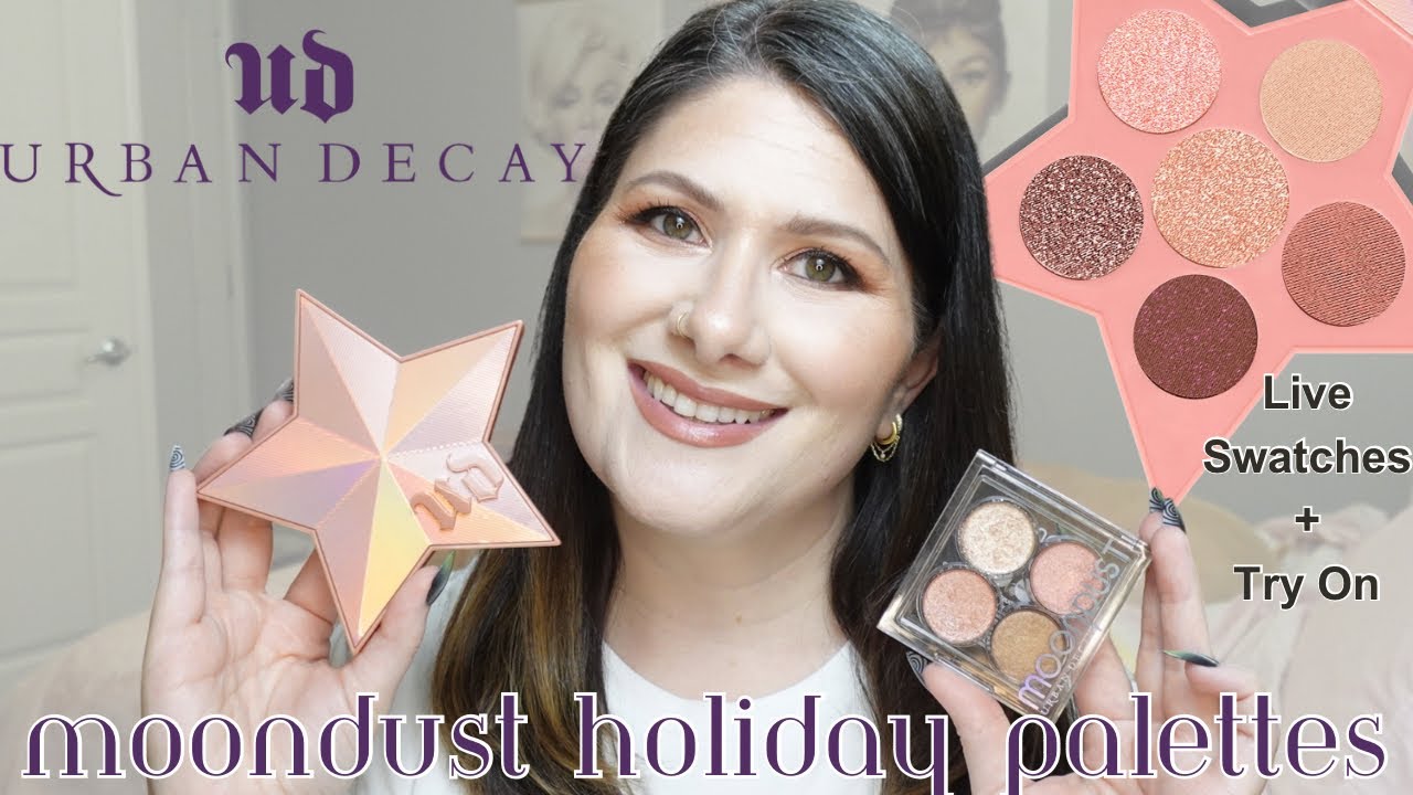 URBAN DECAY MOONDUST SPACE COWBOY HOLIDAY PALETTES | LIVE SWATCHES & COMPARISONS