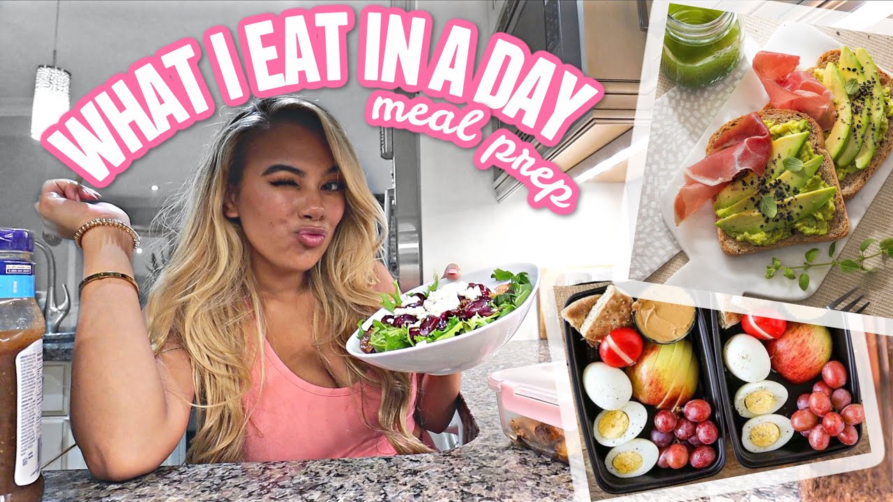 What i eat in a day (healthy breakfast, lunch & dinner meal prep)