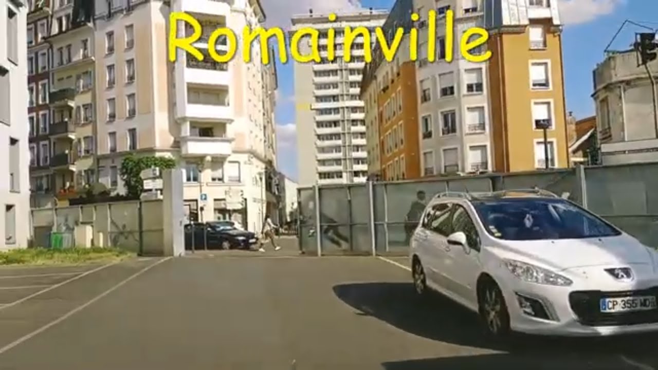 Romainville - 4K- Driving- French region